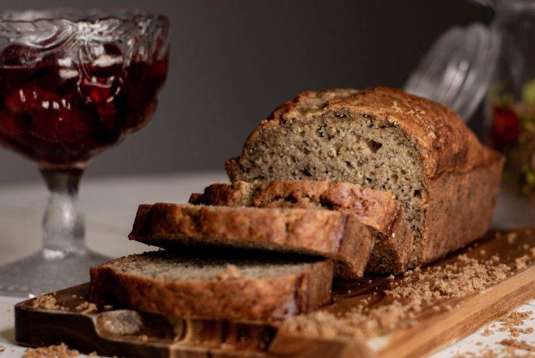 Bananenbrot mit extra Schokolade